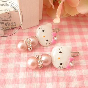  HELLO KITTY 新版闪钻小发夹儿童发夹卡通压夹可爱发卡