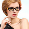 时尚水晶切割工艺钻石，边眼镜框非主流女款近视，眼镜架装饰眼睛框潮