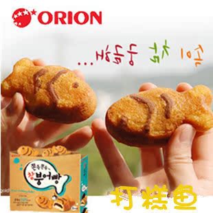  韩国进口食品零食 好丽友儿童最爱打糕鱼红豆糯米夹心174g(240克)