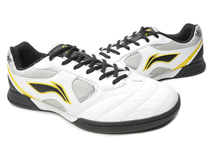  李宁男式ASWG007-1运动经典系带室内足球鞋男性LINING专柜正品