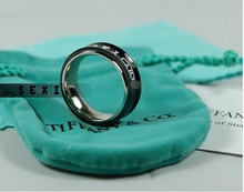Precio Tiffany anillo / Tiffany / Tiffany / - Anillo de titanio Negro