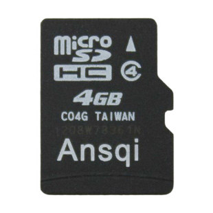 安士奇 4G 手机内存卡4G class4 TF卡 microSD 4G存储卡 防伪查询