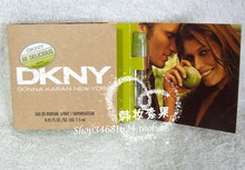 DKNY Be Delicious Donna puede ser de color verde manzana con un tubo de 1,5 ml de perfume spray, la Sra.