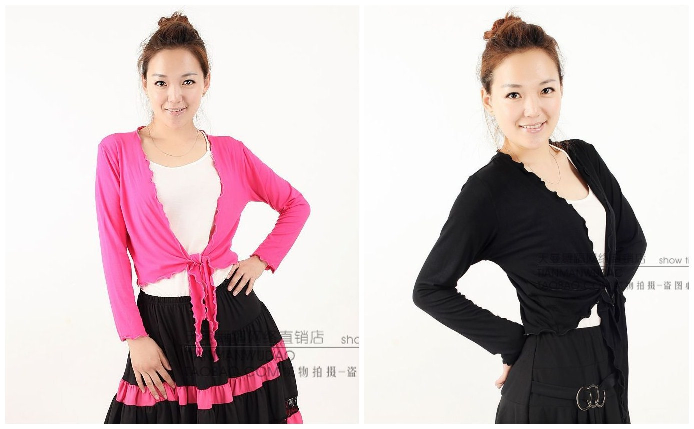 Long sleeve thickening lace Tie dance jacket Uniforms square Dancing clothes Aerobics clothing Wornin the Sports/Yoga/Fitness/Fans supplies , Dance/Aerobics/Gymnastics , Latin , Latin Dance Tops category - from Buy2taobao.com to provide professional Taobao agent buy service