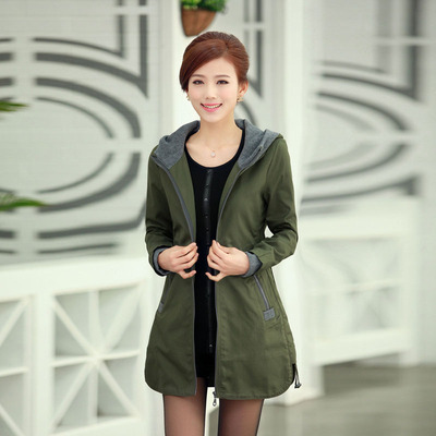 2014新款春装韩版中长款女装加肥加大码女士