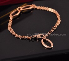 Frente a la nueva junta Cartier Cartier en oro rosa de 14K brazalete pulsera de Cartier doble