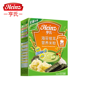  Heinz/亨氏 海苔银耳营养米粉225g 绿色大米  好消化 易吸收