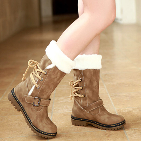 包邮雪地靴 欧美复古...