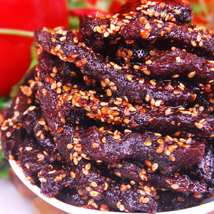  糖糖屋零食蜀道香私房菜天椒麻辣牛肉干/肉条 四川特产100(110)g