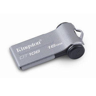 双金冠 金士顿/Kingston DT108 16G 金贝壳 U盘 迷你金属翻盖优盘
