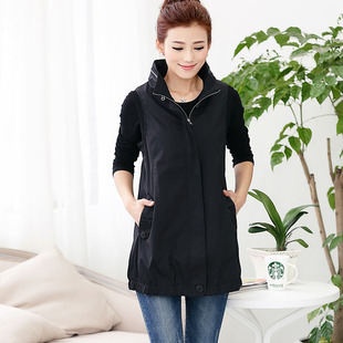 搜索返利 - <em>马甲女</em>春秋<em>中长款</em>时尚韩版<em>马夹</em>女款