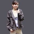 INMAN茵曼2010女装2010秋装新品纯棉连帽短款爆款外套风衣098001
