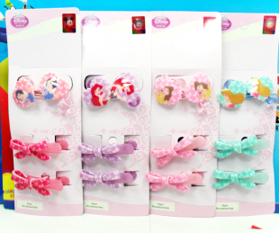  新！正品迪士尼儿童发夹公主发绳发圈卡通发卡儿童发饰DYCM00035