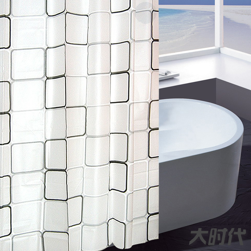 suit thickening 20 silk classic Black and white ash Shower Curtains Buckle eye+Copper slide bead hook Multi specificationin the Family/Personal Cleaning Tools , Sanitary appliances/Bathroom accessories , Shower Curtains category - from Buy2taobao.com to provide professional Taobao agent buy service