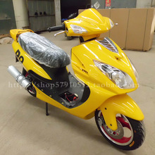 踏板摩托车厂家直销 豪配 R9 最新款猎鹰 150CC铝轮碟刹真空胎