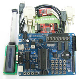 AVR开发板 ATmega16学习板 13件套 送仿真器 下载器 液晶 