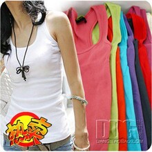 Golden Delicious [F2012] Summer Korean women wear two female backing wild camisole vest Long Jeans