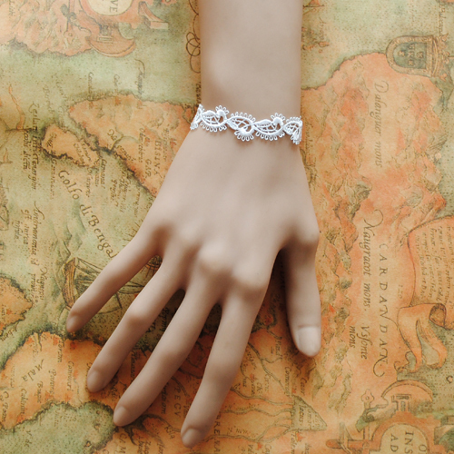 复古萝莉蕾丝手链...
