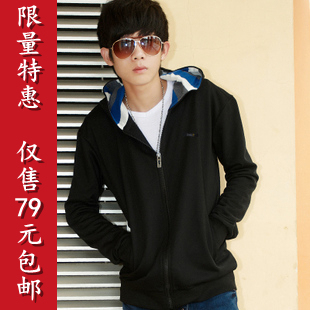  新款春装外套男衣服 开衫男生卫衣韩版 春秋青少年外套学生