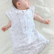 慈颜 6层全棉纱布睡袋 婴儿背心式夏季空调睡袋 防踢被
