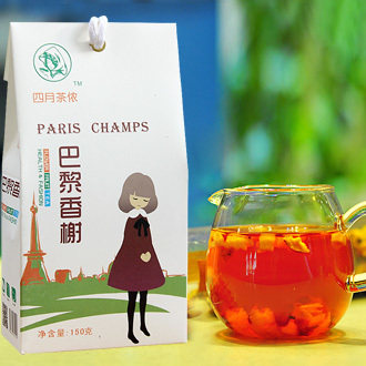 四月茶侬 水果茶 进口巴黎香榭 花果茶 果粒茶 买2送大麦茶+砂糖