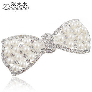 珍珠蝴蝶结发夹发卡...