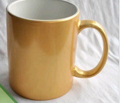 热转印耗材批发热转印涂层杯个性定制新产品热转印杯子批发金光杯