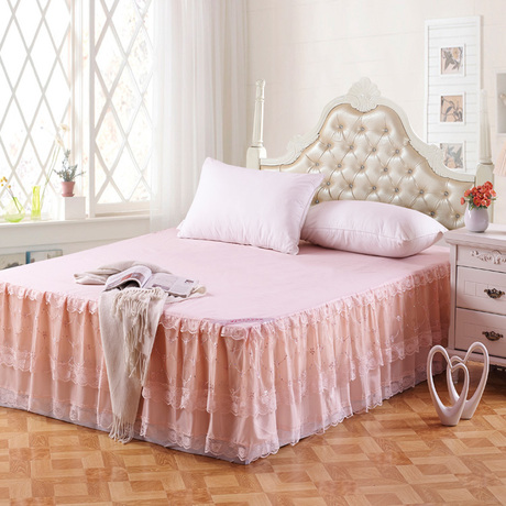 席梦思欧式床套 床罩1.8米床罩床笠 单件床裙公