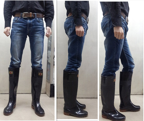 包邮加高雨靴大码男鞋超高水鞋特高雨鞋水靴高筒插秧胶鞋洗车套鞋-淘宝网