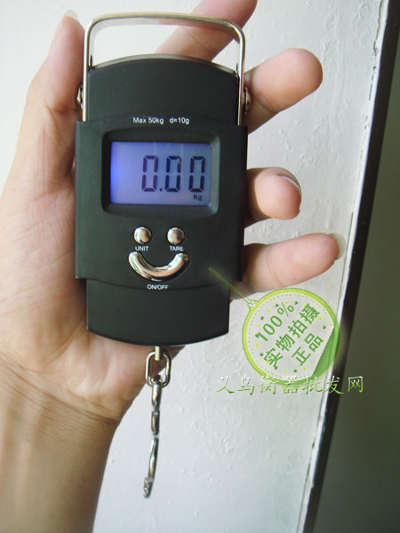 廣東正品電子手提秤50KG/10克快遞秤家用秤釣魚秤電子稱在類目 廚房/烹飪用具, 廚用小工具/廚房儲物, 廚房秤/計量秤, 手提秤/掛秤中 - 來自Buy2taobao.com提供專業的淘寶代購服務