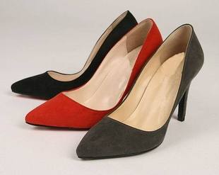  韩国代购春季新款公主鞋韩版高跟时尚尖头婚鞋正品绒料女单鞋