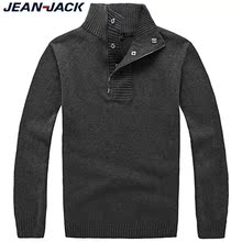 淘金币JeanJack品质男装2012春装新款 休闲纯棉打底保暖毛衣 男