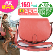 2012新款韩版复古女包斜挎包斜跨包糖果包邮差包高端真皮气质小包