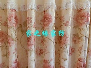 厂高档韩式蕾丝客厅，卧室婚房田园，绣花成品窗帘富贵牡丹6米新
