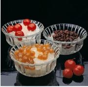 透明玻璃碗冰激凌碗沙拉碗果酱碗玻璃碗甜品碗套装餐具