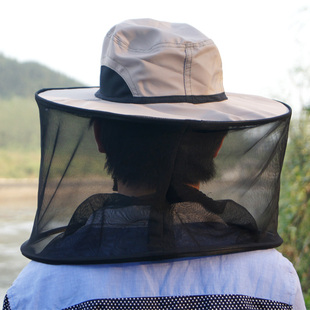 夜钓帽户外防蚊帽防虫网，钓鱼防晒帽子，男女养蜂防蜂帽透气遮阳面罩
