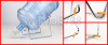 平口桶装水倒置饮水架抽水器大桶水纯净桶支架矿泉水台式倒水桶架