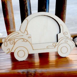 超轻纸粘土橡皮泥珍珠雪花泥儿童DIY配件木质激光汽车支架相框