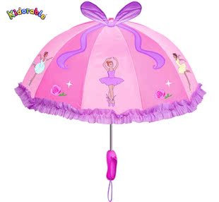 创意美国kidorable芭蕾荷花，立体造型儿童宝宝晴雨伞出口儿童雨伞