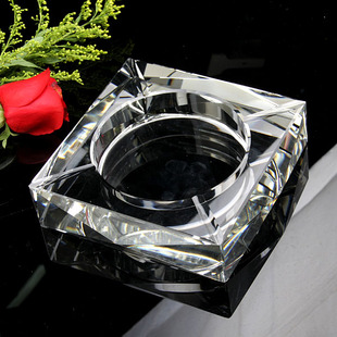 时尚水晶烟灰缸创意高档实用烟灰缸欧式客厅定制LOGO