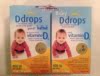 加拿大Ddrops d drop d drops婴儿维生素D3天然400IU 90