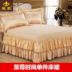 全棉纯棉压花宾馆床裙床罩1.2 1. 米 2米单件纯