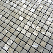 澳菲1.5颗粒超白贝壳马赛克瓷砖网贴 厨房 卫生间 客厅马赛克