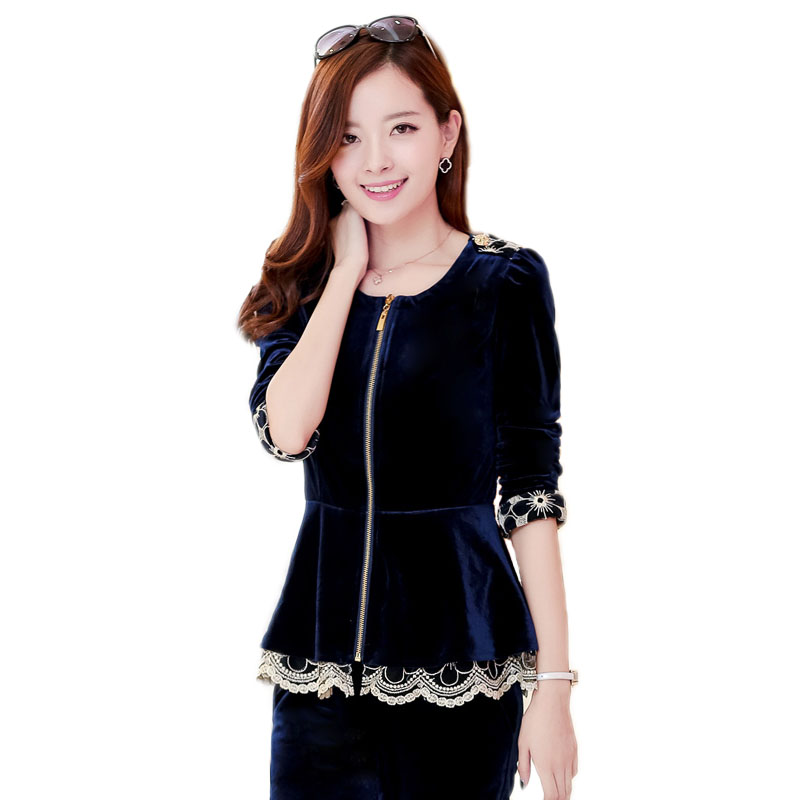 2019早秋装新款休闲套装女春秋显瘦金绒运动卫衣外套时尚衣服|msdalam kategori Butik wanita / wanita, wanita saiz besar - dari Buy2taobao.com untuk memberikan perkhidmatan ejen Taobao profesional membeli