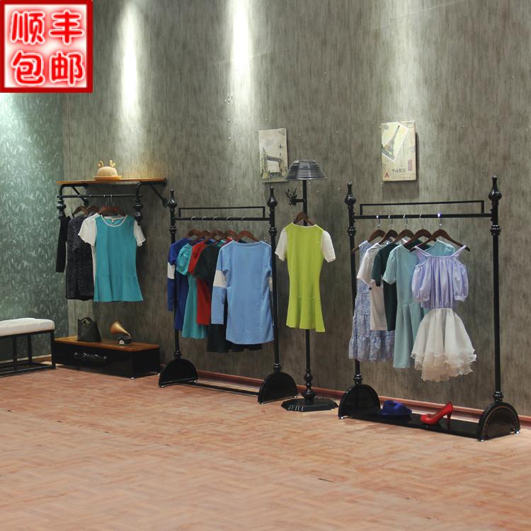 服装架落地式架子上墙侧挂正挂女装衣服货架展示架衣架陈列架包邮|ruв категории коммерческий/офисная мебель, магазин одежды, мебели, одежда для отображения - от Buy2taobao.com для оказания профессиональной услуги покупки агента Taobao