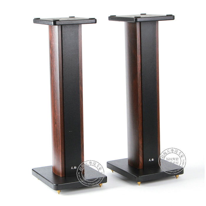 Tianyun Wooden Speaker Stand Stereo Shelf Bracket Swans Tripod