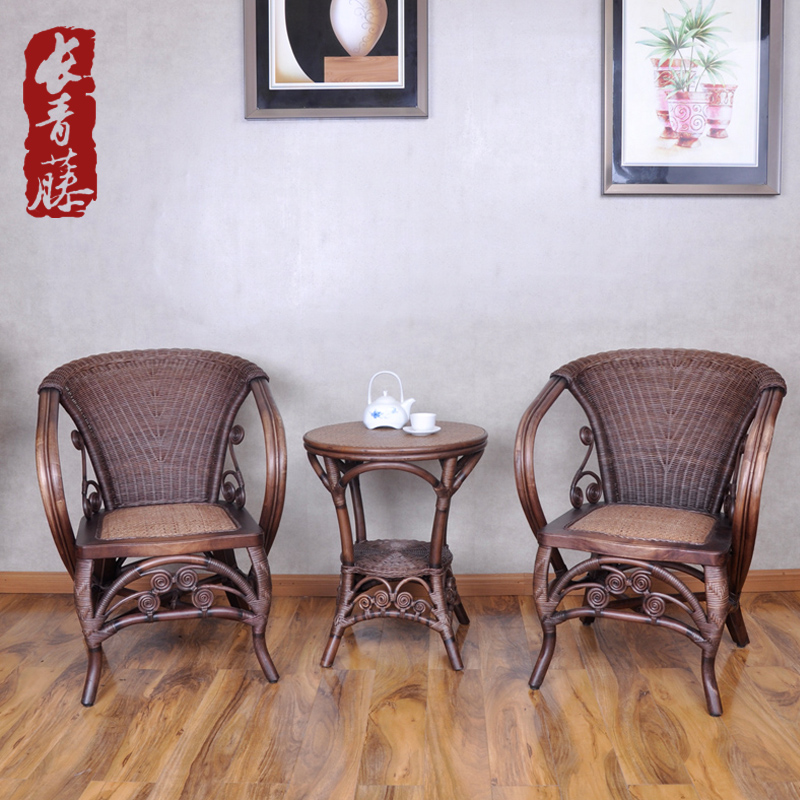 Ivy Rattan chair three-piece balcony Tables and chairs tea table Kit outdoors courtyard Leisure chair furniture combinationin the Residential furniture , Outdoor/Patio furniture , Chairs Kit category - from Buy2taobao.com to provide professional Taobao agent buy service