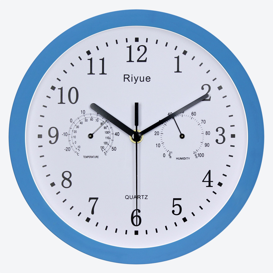 Riyue Mute watches Living room wall clock European style bedroom Pocket Watch originality Wall clock Temperature and humidity Quartz Electronic clockin the Home Daily , Bell , Wall clock category - from Buy2taobao.com to provide professional Taobao agent buy service