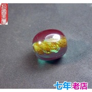 中东老蜜蜡清水蓝爆芯散珠桶珠顶珠隔珠佛珠手链DIY配件饰品