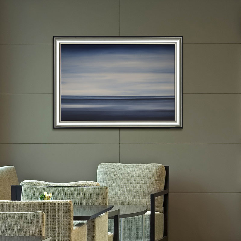 Four art of Art blue Keynote Sea level customized club Open House modern Postmodern Hand drawn Oil Paintingin the Home accessories , Decorative painting , Painting category - from Buy2taobao.com to provide professional Taobao agent buy service